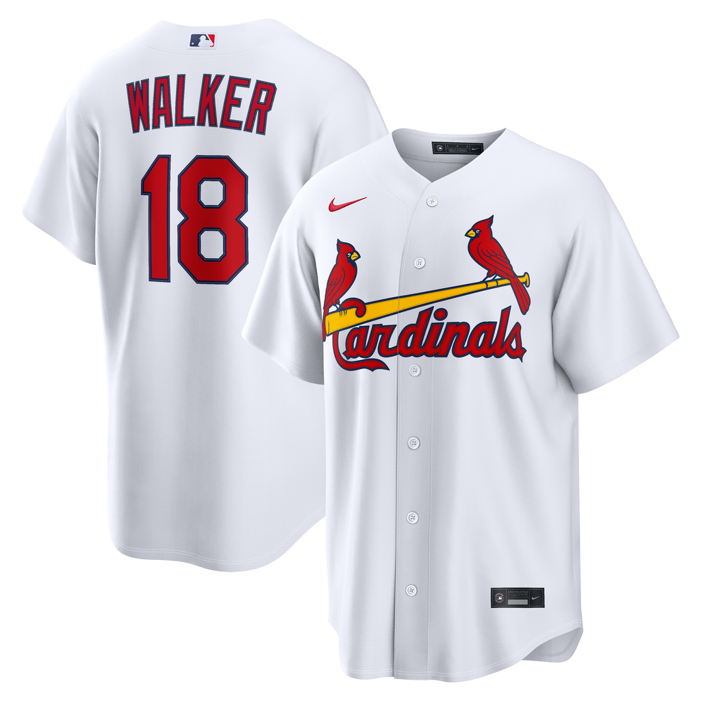St. Louis Cardinals Jordan Walker Nike White Home Replica Jersey