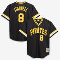 Pittsburgh Pirates Willie Stargell Mitchell & Ness Black Cooperstown Collection Big & Tall Mesh Batting Practice Jersey