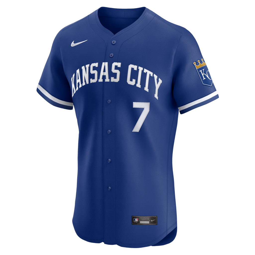 Kansas City Royals Bobby Witt Jr. Nike White Home Elite Player Jersey