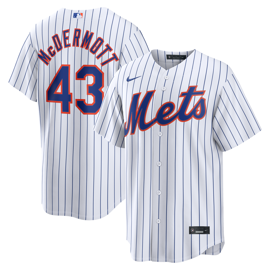New York Mets Chayce McDermott Nike White Home Replica Jersey