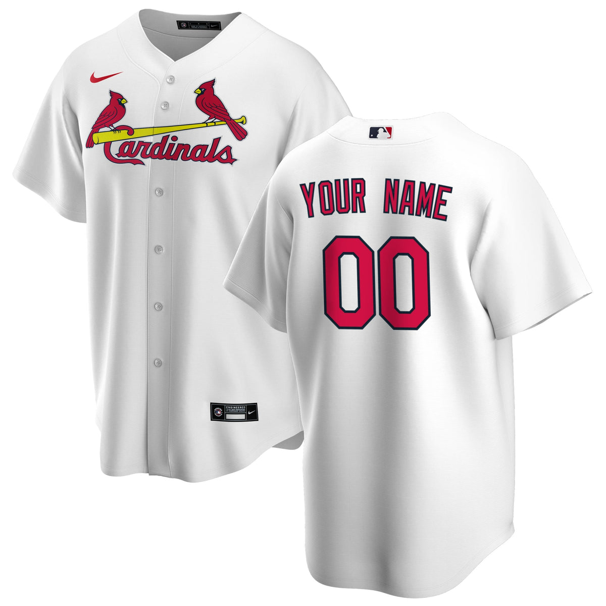St. Louis Cardinals Nike Light Blue Alternate Replica Custom Jersey
