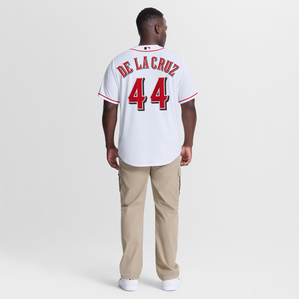 Cincinnati Reds Elly De La Cruz Nike White Home Replica Jersey