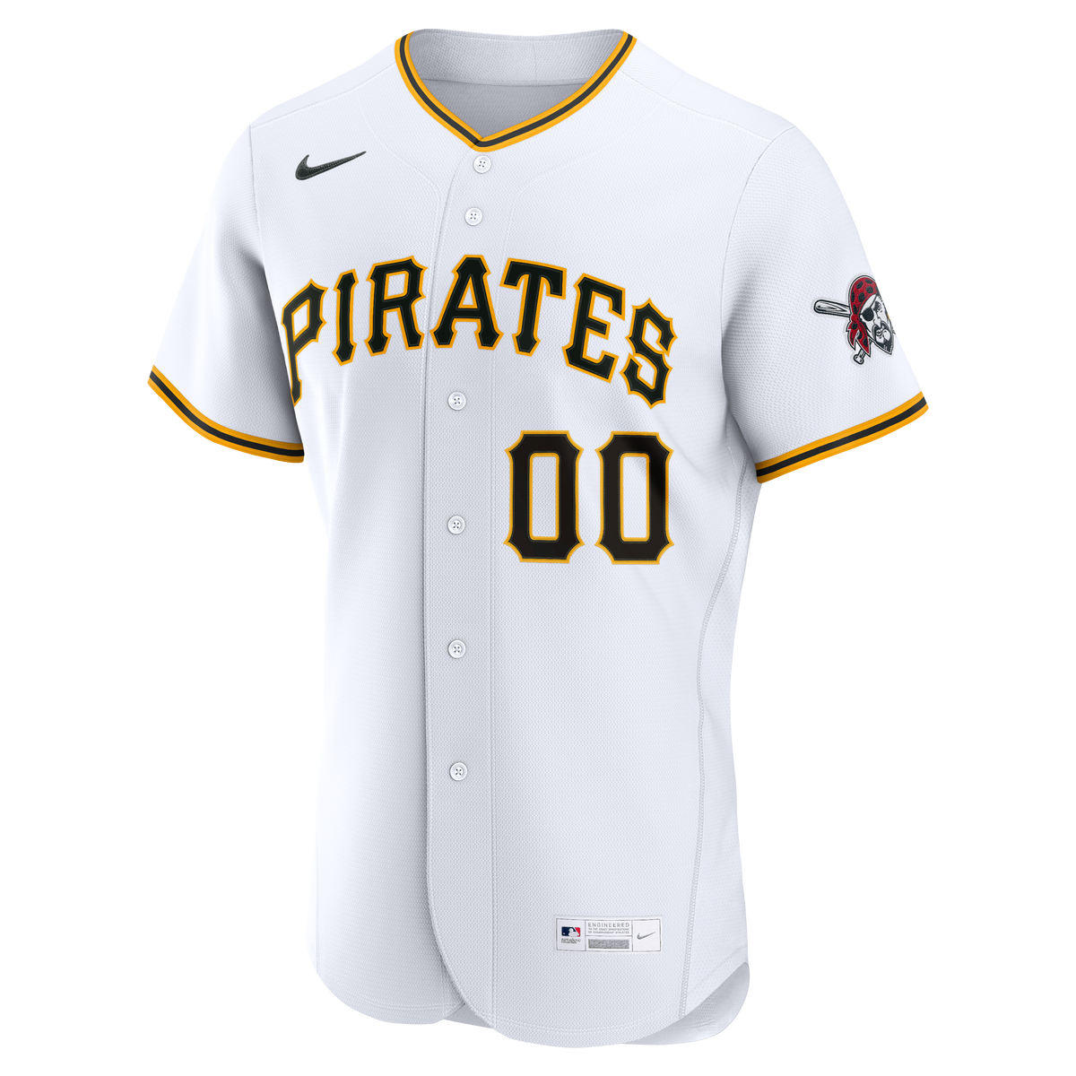Pittsburgh Pirates Nike White Home Authentic Custom Jersey