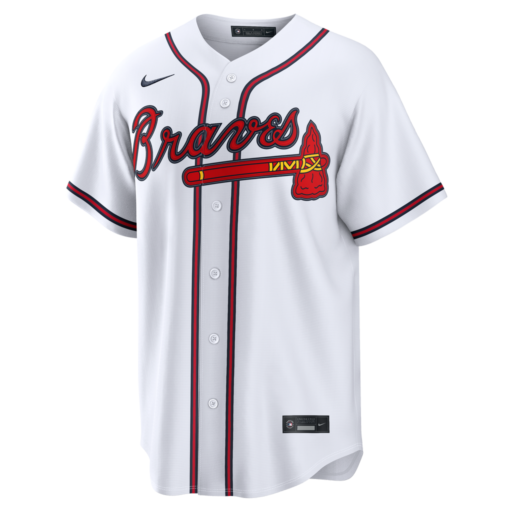Atlanta Braves Lane Thomas Nike White Home Replica Jersey