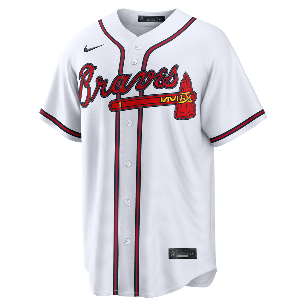 Atlanta Braves Nike White Home Stadium Custom Jersey