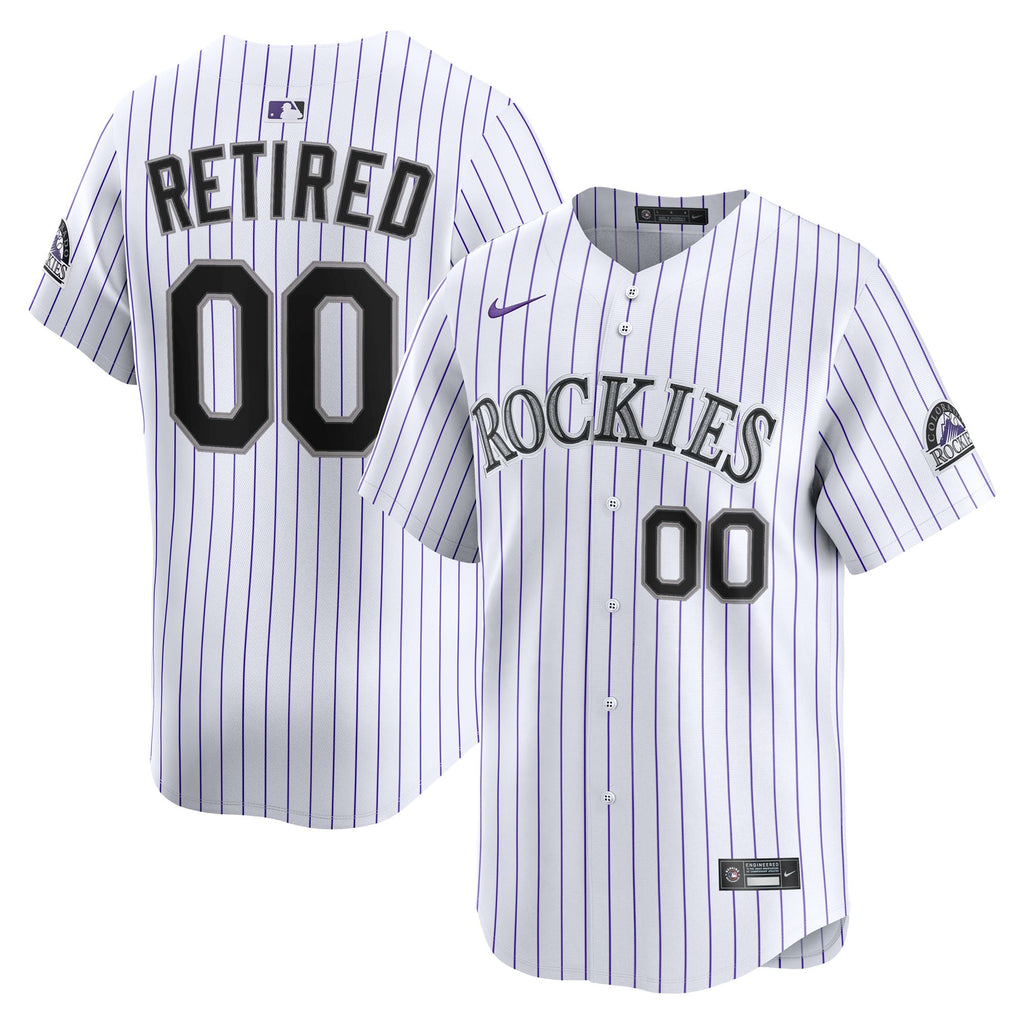 Colorado Rockies Nike White Home Limited Pick-A-Player Retired Roster Jersey