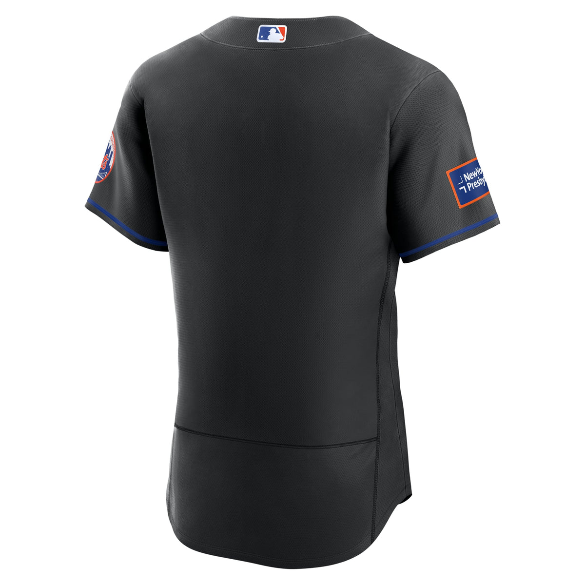 New York Mets Nike White Home Sponsor Patch Authentic Jersey