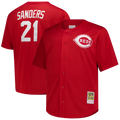 Cincinnati Reds Deion Sanders Mitchell & Ness Red Big & Tall Cooperstown Mesh Batting Practice Jersey