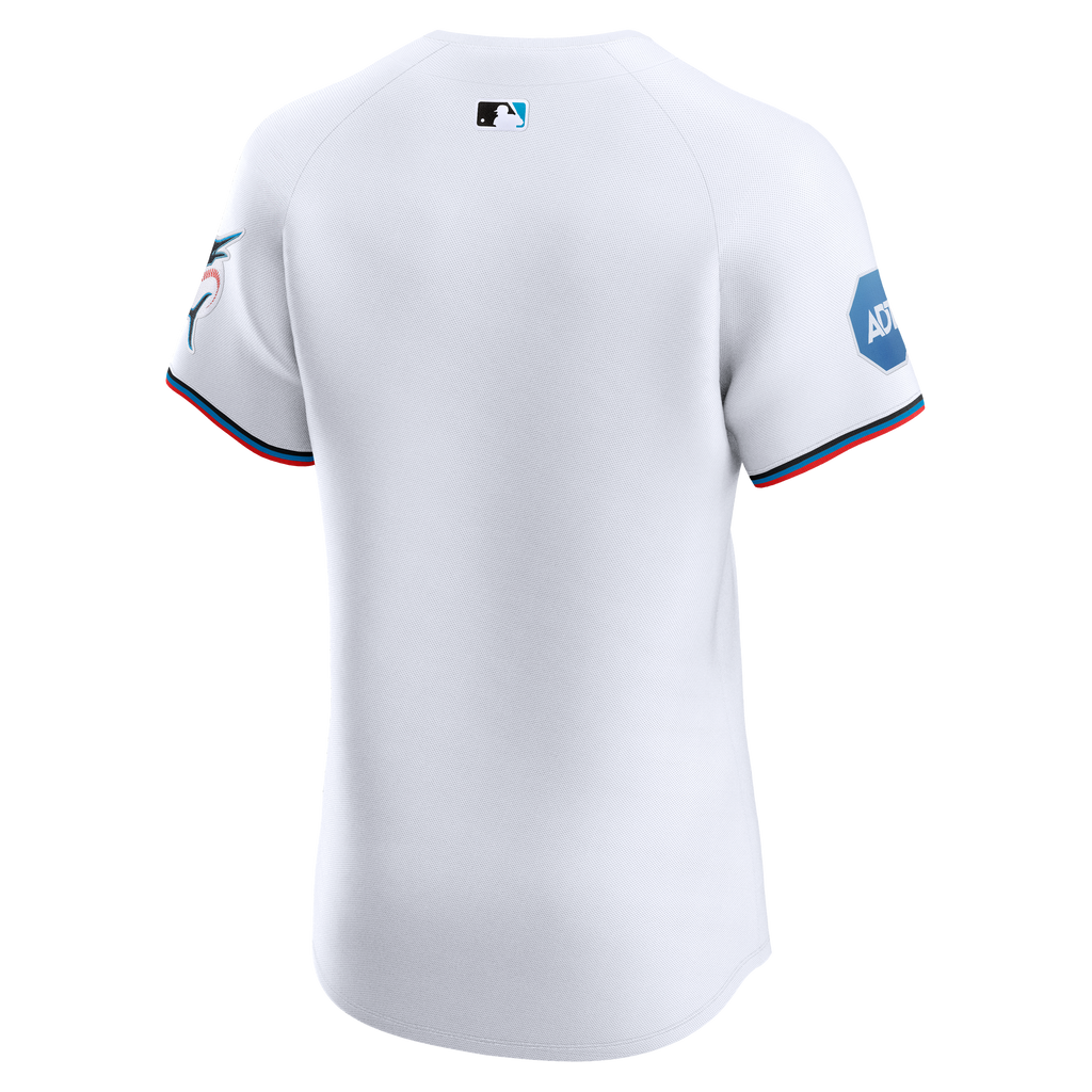 Miami Marlins Nike White Home Elite Jersey