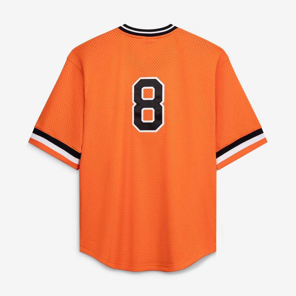 Baltimore Orioles Cal Ripken Jr. Profile Orange Big & Tall Cooperstown Collection Mesh Batting Practice Jersey
