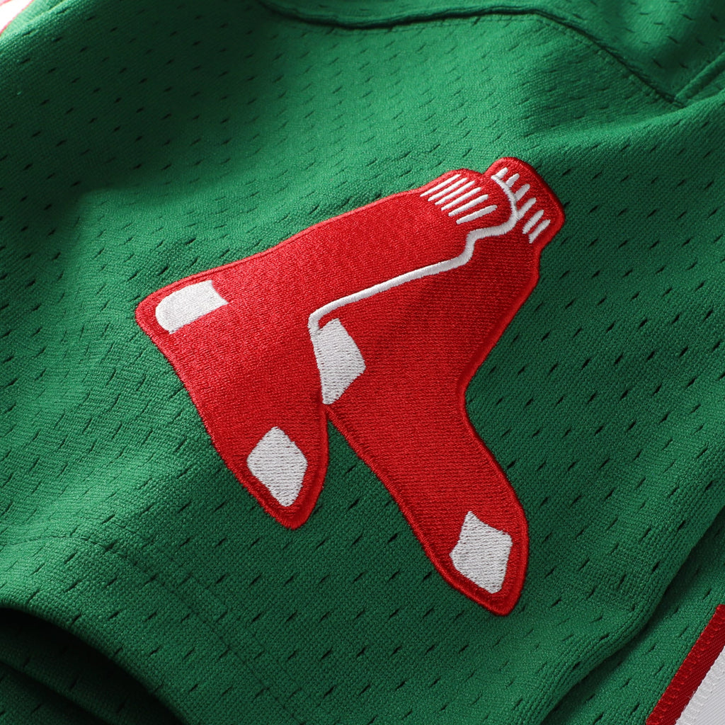 Boston Red Sox David Ortiz Mitchell & Ness Kelly Green Big & Tall Cooperstown Collection Mesh Batting Practice Jersey