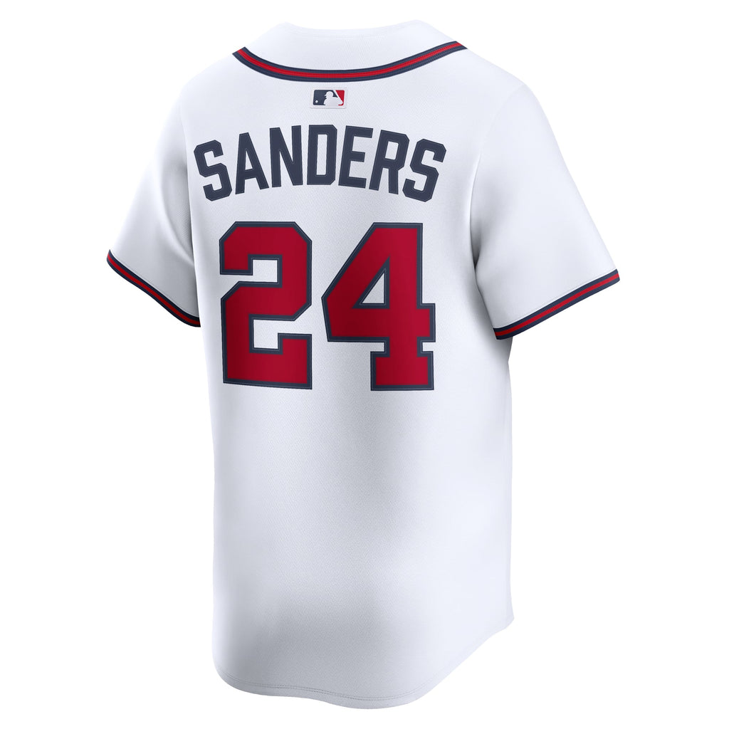 Atlanta Braves Deion Sanders Nike White Limited Player Jersey