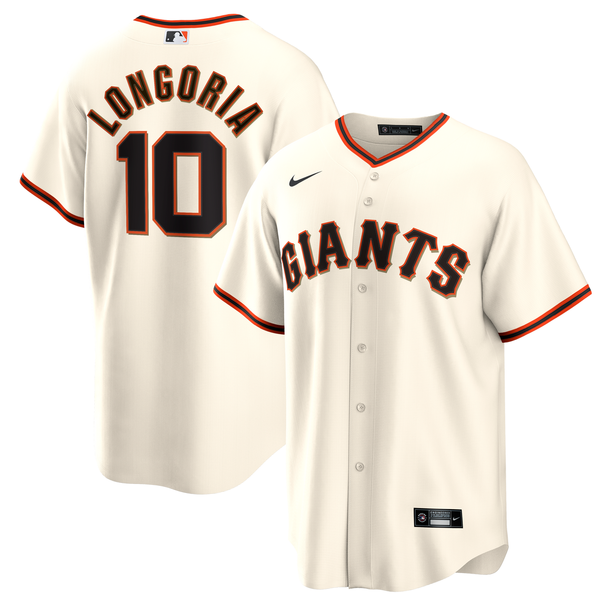 San Francisco Giants Evan Longoria Nike Cream Home Retired Player Replica Jersey