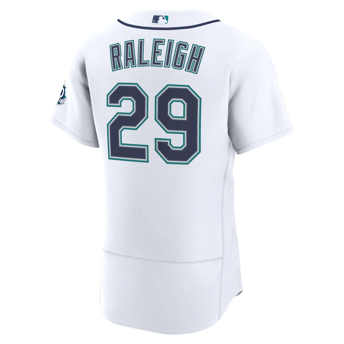 Seattle Mariners Cal Raleigh Nike White Home 50th Season Authentic Jersey