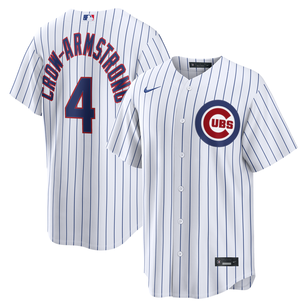 Chicago Cubs Pete Crow-Armstrong Nike White Home Replica Jersey
