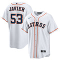 Houston Astros Cristian Javier Nike White Home Replica Jersey