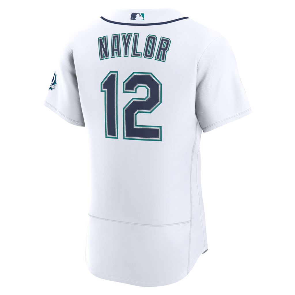 Seattle Mariners Josh Naylor Nike White Home 50th Season Authentic Jersey