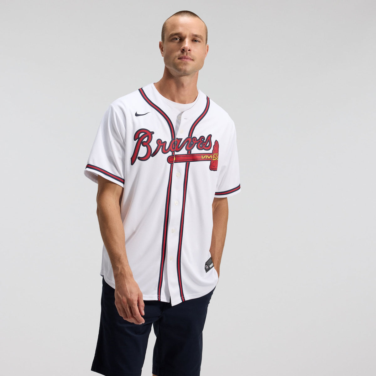 Atlanta Braves Nike White Home Replica Team Jersey