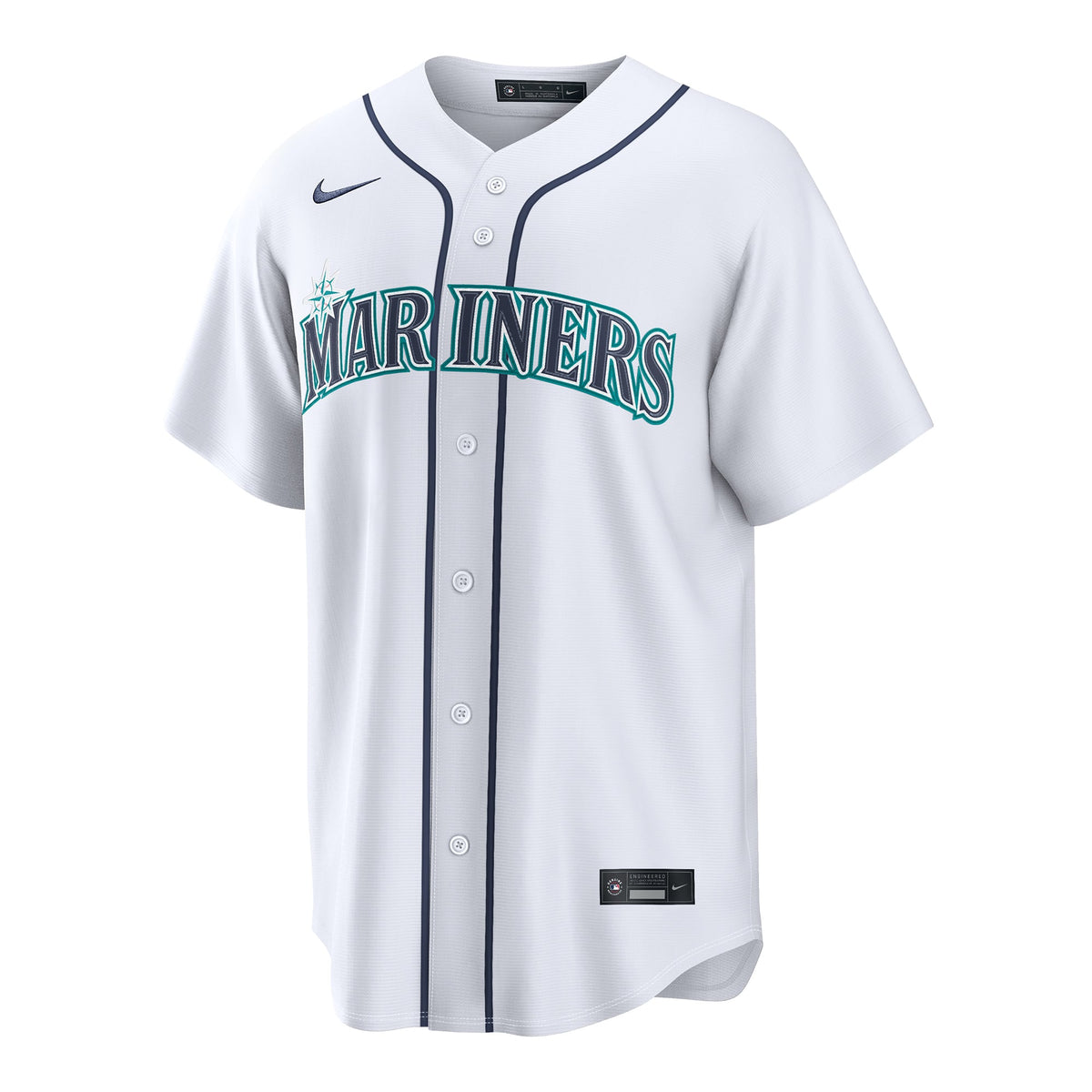 Seattle Mariners Bryce Miller Nike White Home Replica Jersey