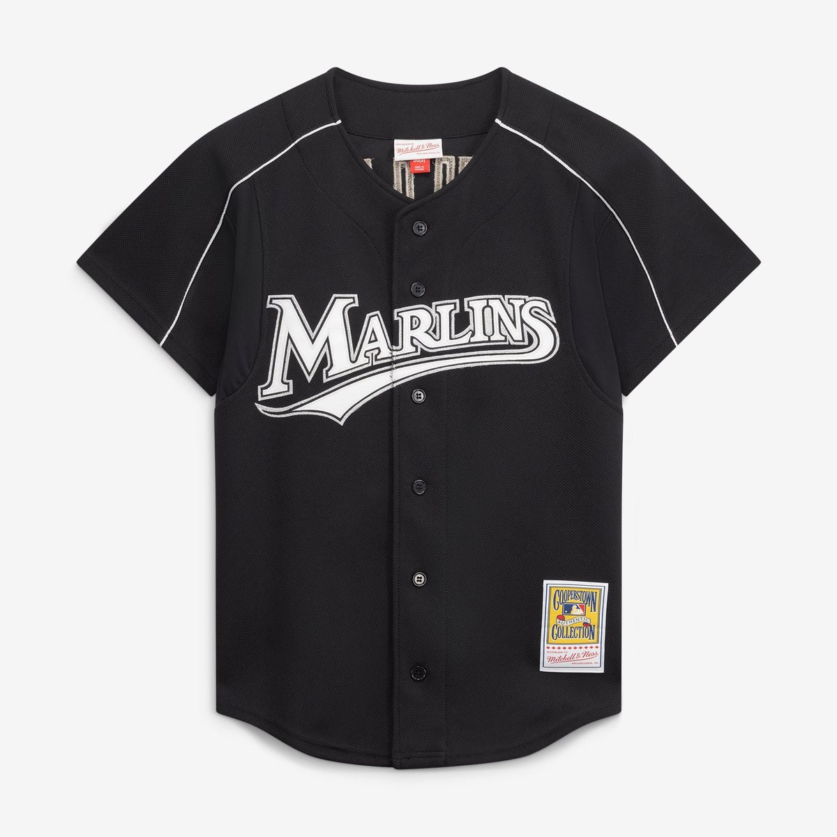 Florida Marlins Dontrelle Willis Mitchell & Ness Black Cooperstown Collection Mesh Batting Practice Button-Up Jersey