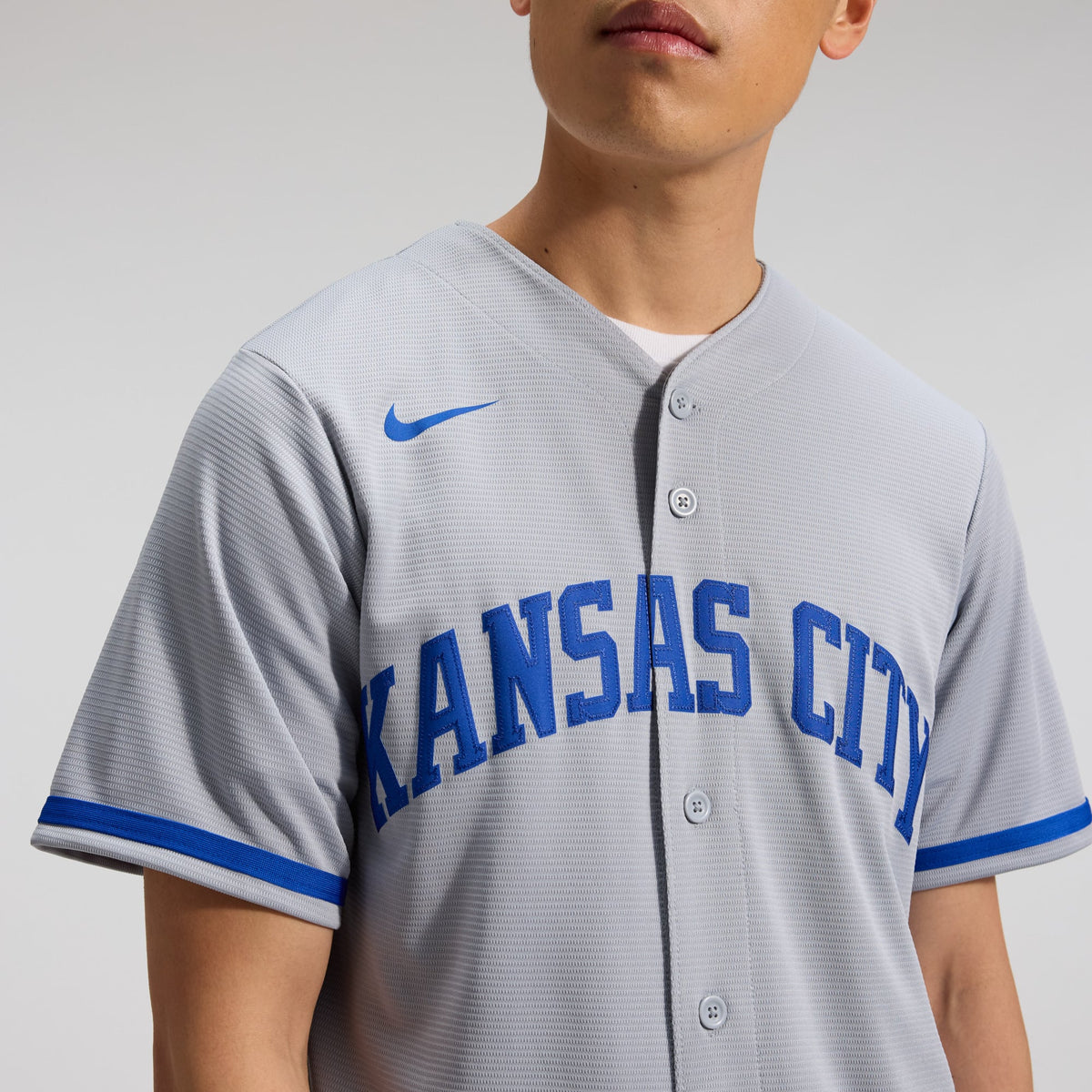 Kansas City Royals Bobby Witt Jr. Nike Gray Road Replica Jersey