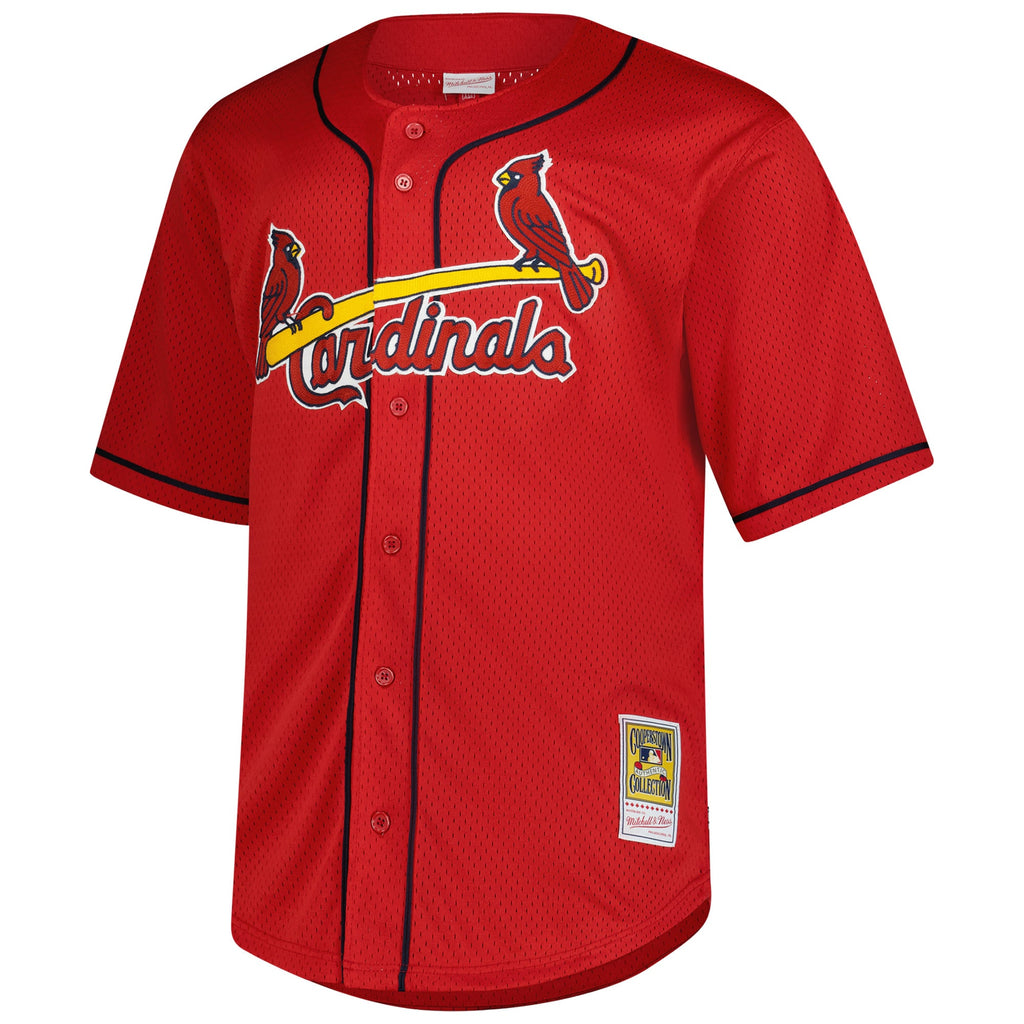 St. Louis Cardinals Mark McGwire Mitchell & Ness Red Big & Tall Cooperstown Mesh Batting Practice Jersey