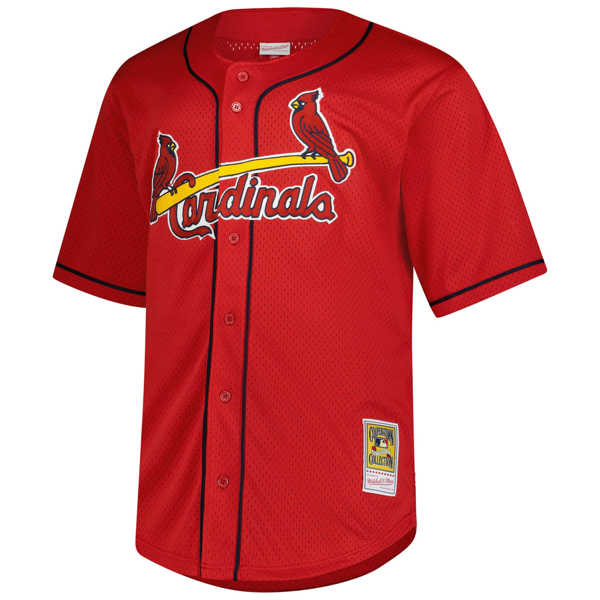 St. Louis Cardinals Mark McGwire Mitchell & Ness Red Big & Tall Cooperstown Mesh Batting Practice Jersey