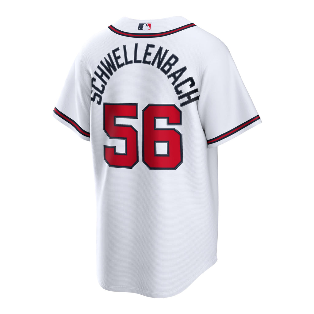 Atlanta Braves Spencer Schwellenbach Nike White Home Replica Jersey