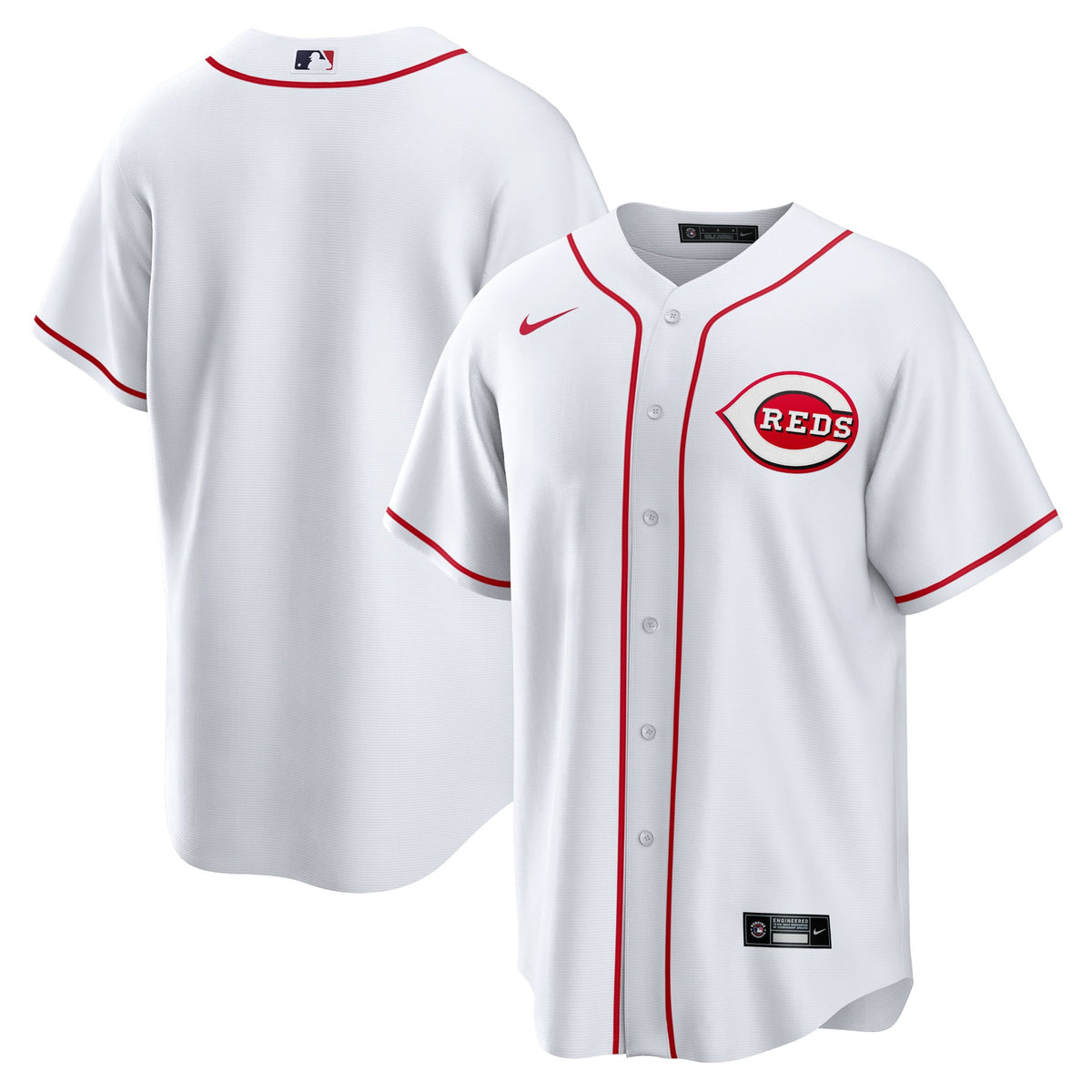 Cincinnati Reds Nike White Home Blank Replica Jersey