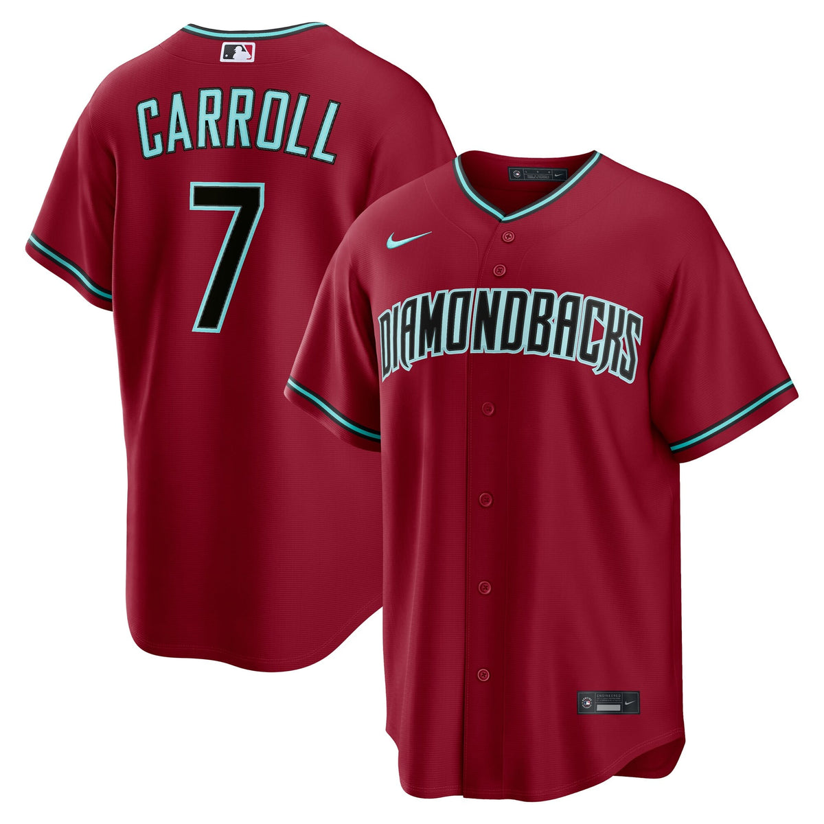 Arizona Diamondbacks Corbin Carroll Nike Gray Road Replica Jersey