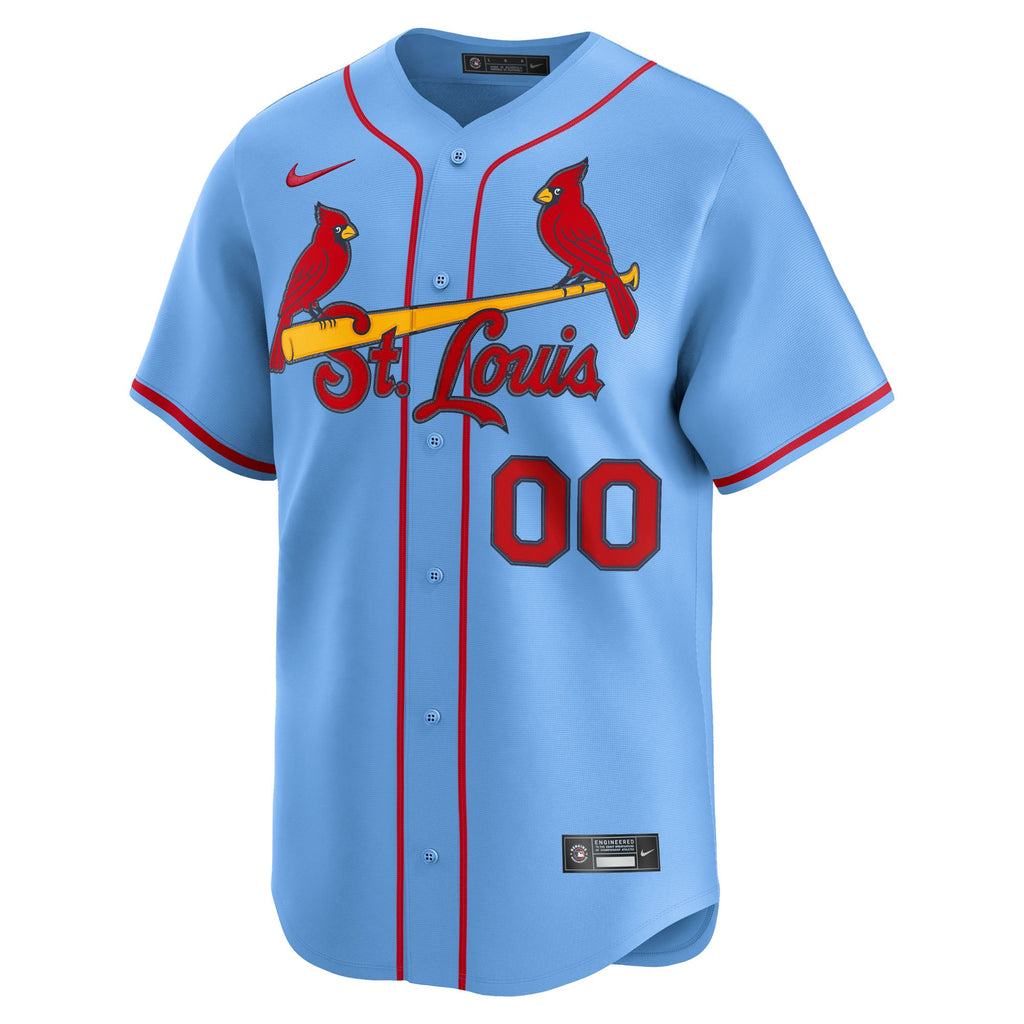 St. Louis Cardinals Nike Light Blue Alternate Limited Custom Jersey