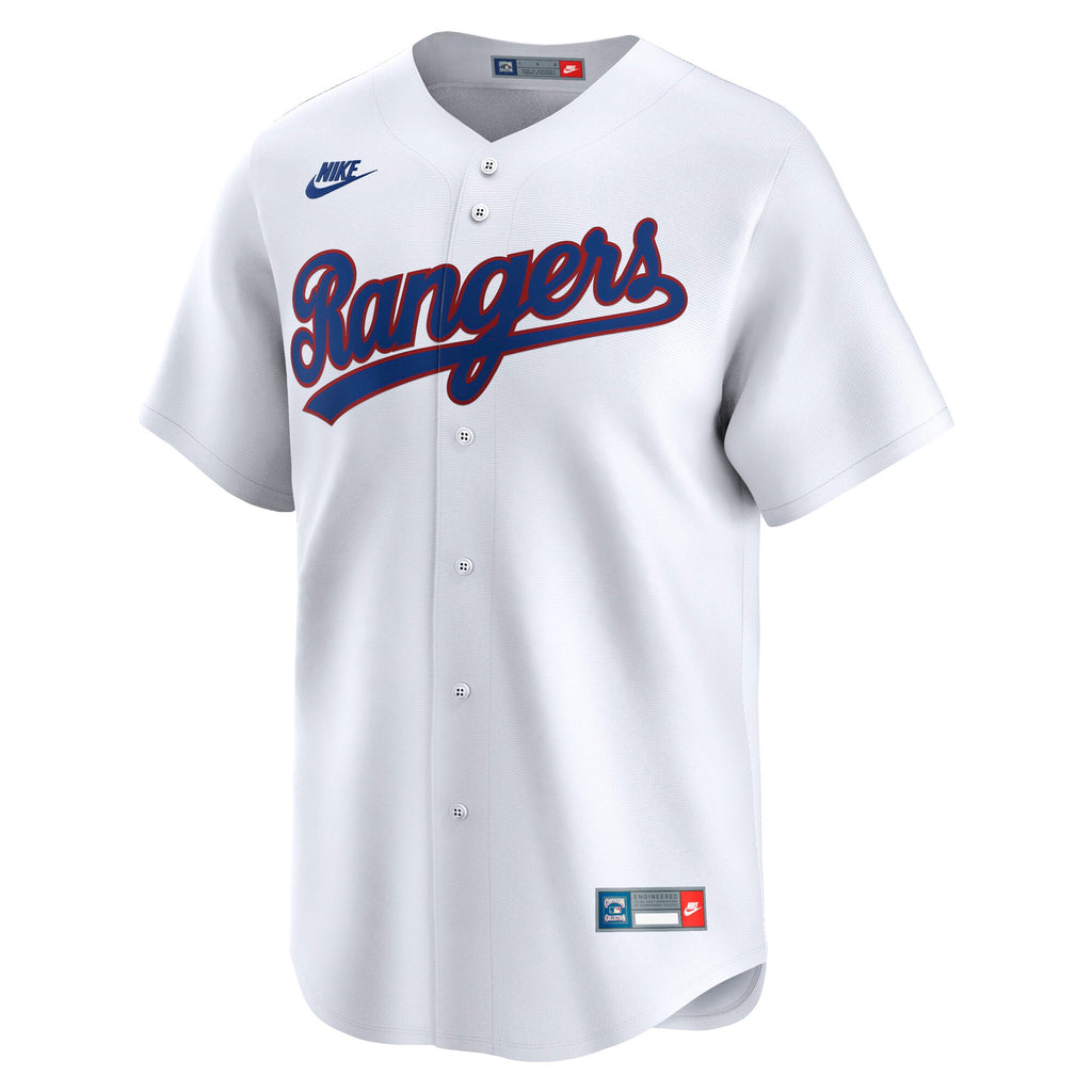 Texas Rangers Nike White Cooperstown Collection Limited Jersey