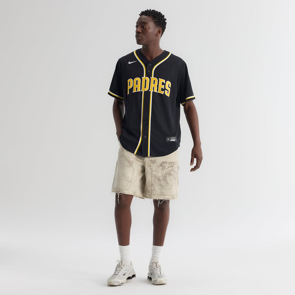 San Diego Padres Jackson Merrill Nike Fashion Replica Black Out Jersey