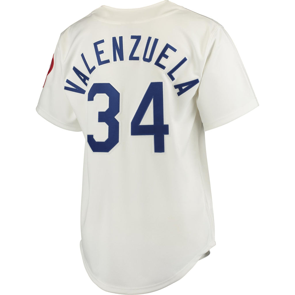 Los Angeles Dodgers Fernando Valenzuela Mitchell & Ness Gray Road 1981 Cooperstown Collection Authentic Jersey