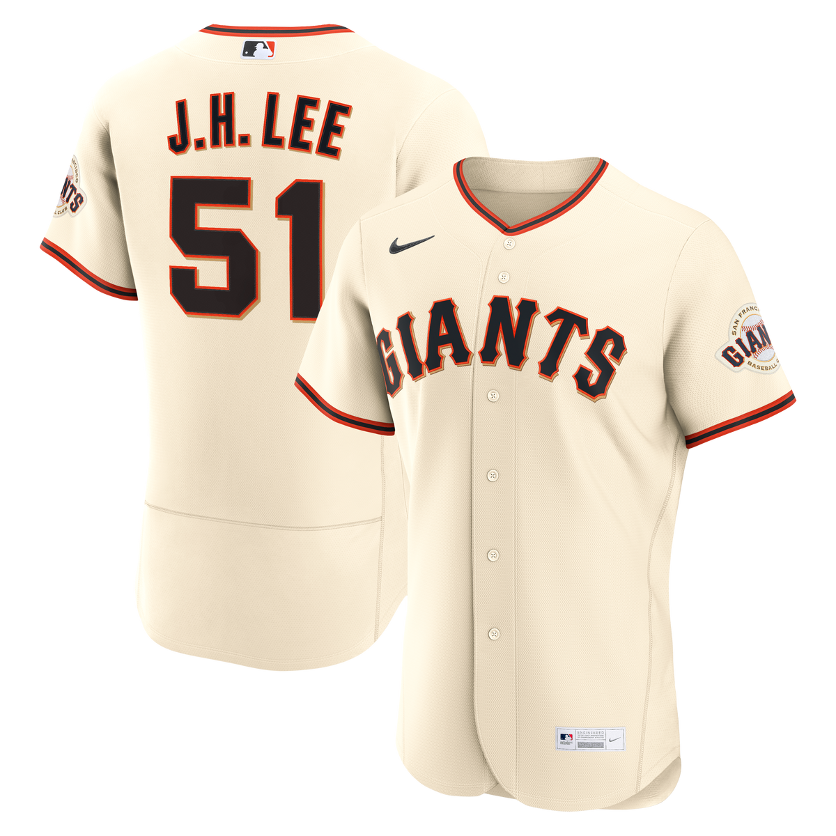 San Francisco Giants Jung Hoo Lee Nike Cream Home Authentic Jersey