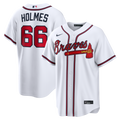Atlanta Braves Grant Holmes Nike White Home Replica Jersey