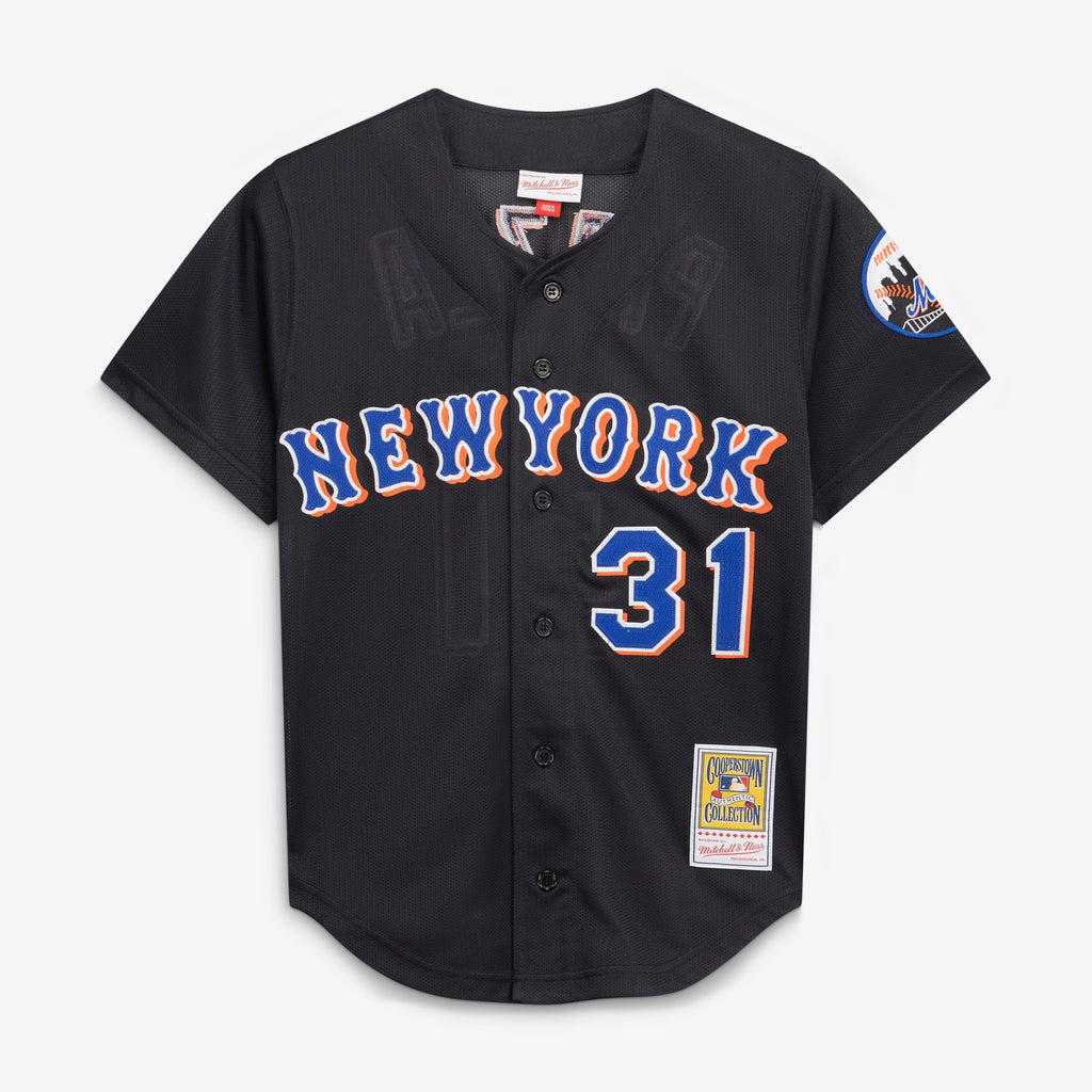 New York Mets Mike Piazza Mitchell & Ness Black Cooperstown Collection 2000 Batting Practice Jersey