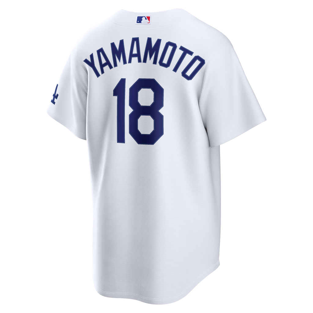 Los Angeles Dodgers Yoshinobu Yamamoto Nike White Home Stadium Jersey