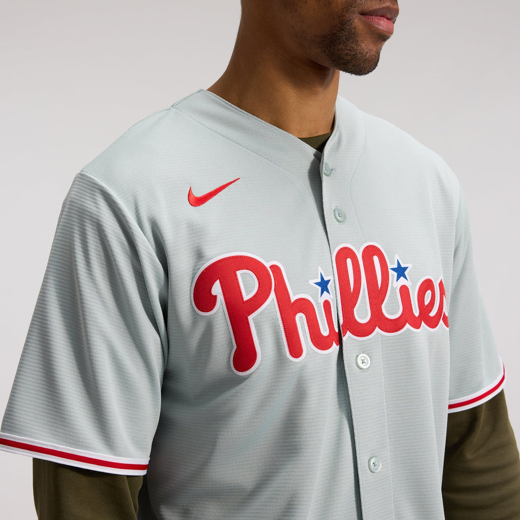 Philadelphia Phillies Bryce Harper Nike Gray Road Replica Jersey