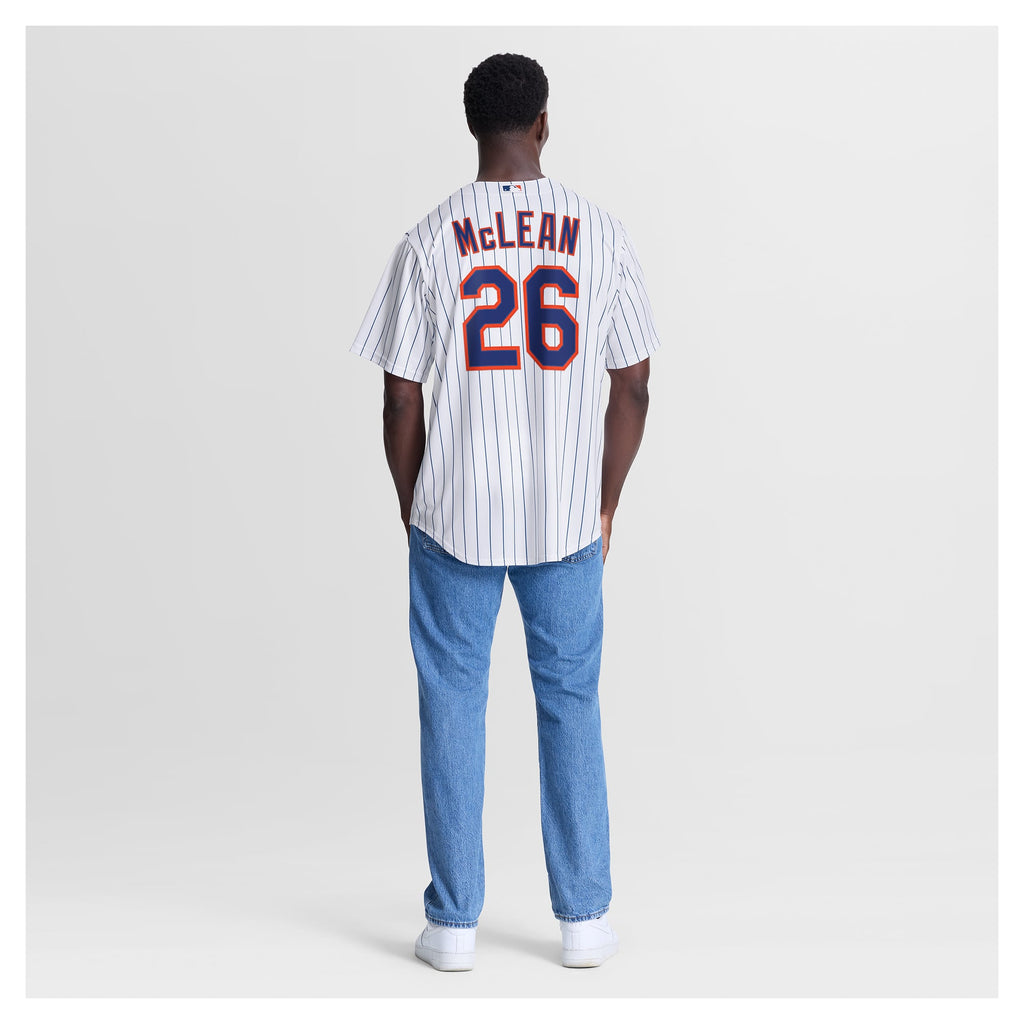 New York Mets Nolan McLean Nike White Home Replica Jersey