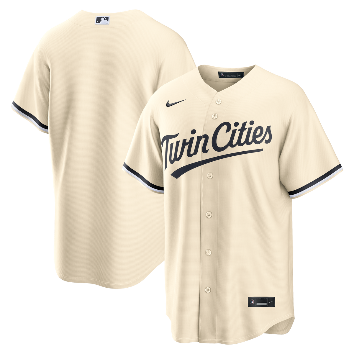 Minnesota Twins Nike Cream Alternate Replica Jersey