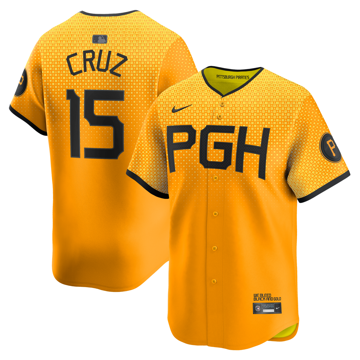 Pittsburgh Pirates Oneil Cruz Nike Gold City Connect Limited Jersey