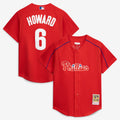 Philadelphia Phillies Ryan Howard Mitchell & Ness Red Cooperstown Collection Batting Practice Jersey