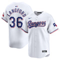 Texas Rangers Wyatt Langford Nike White Home Limited Player Jersey