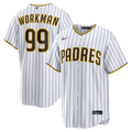 San Diego Padres Gage Workman Nike White Home Replica Jersey