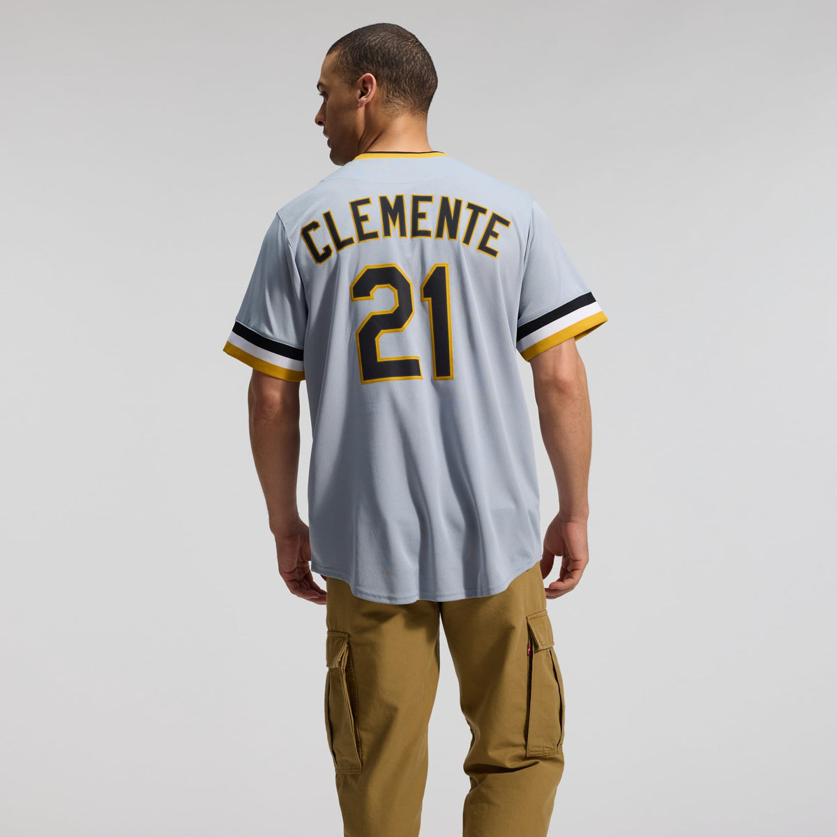 Pittsburgh Pirates Roberto Clemente Nike Gray Throwback Cooperstown Collection Limited Jersey