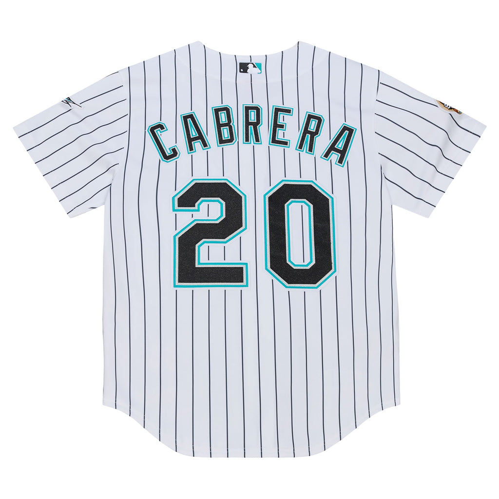 Florida Marlins Miguel Cabrera Mitchell & Ness White 2003 Cooperstown Collection Authentic Jersey