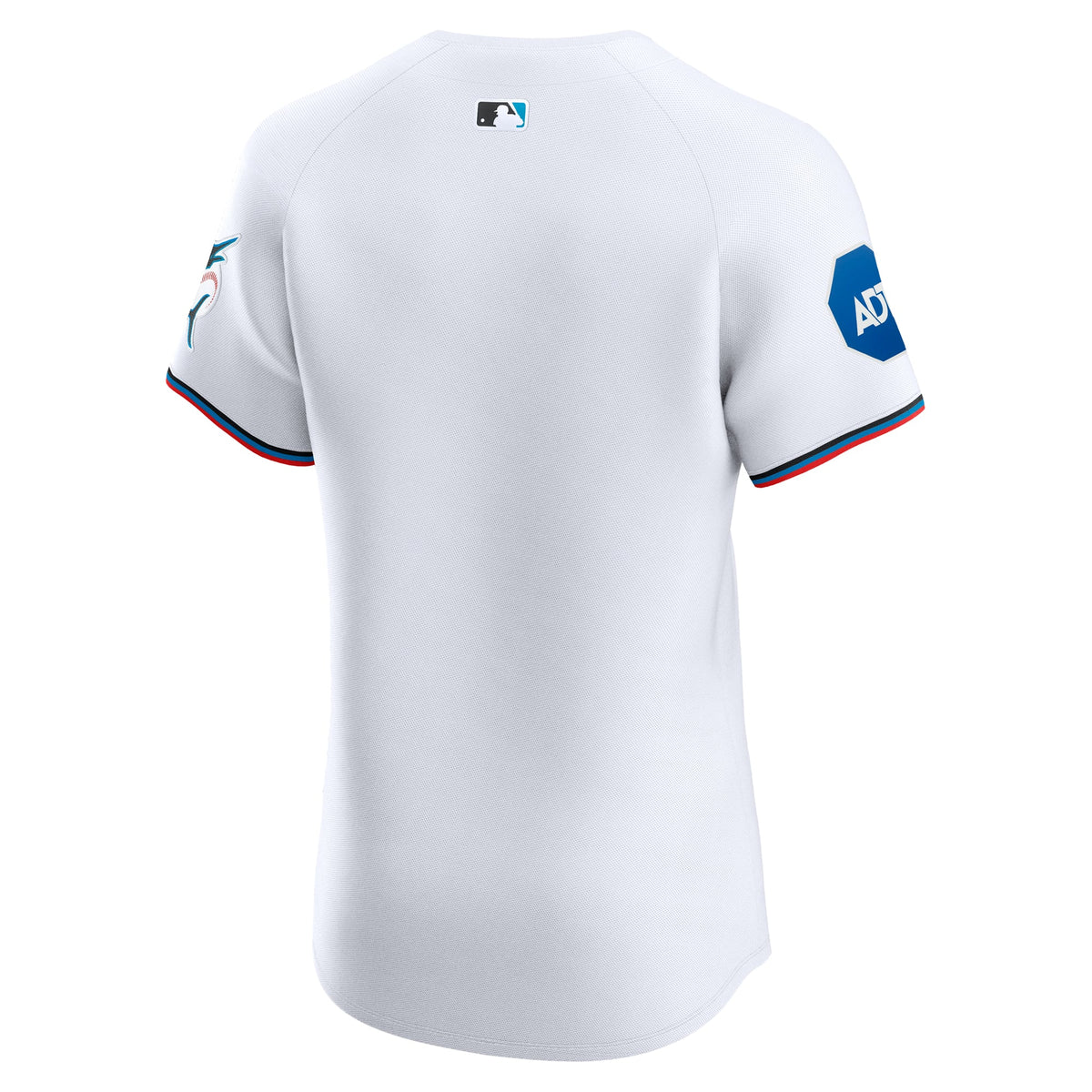 Miami Marlins Nike White Home Elite Patch Jersey