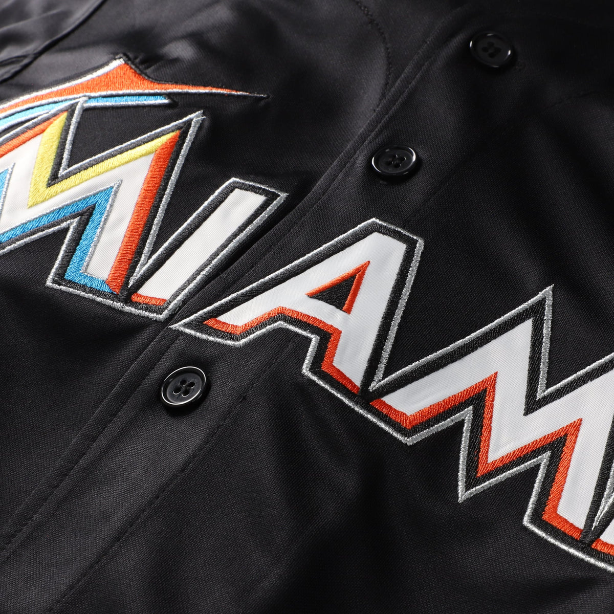 Miami Marlins Jose Fernandez Mitchell & Ness Black Authentic Batting Practice Jersey