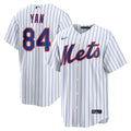 New York Mets Jefry Yan Nike White Home Replica Jersey